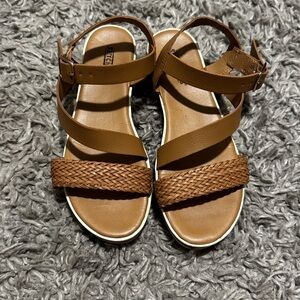 Seychelles Brown Strappy Sandals
